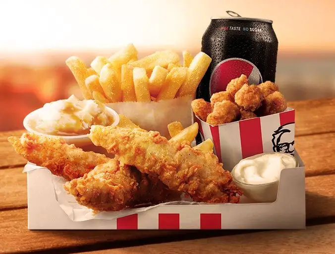 KFC National Eat What You Want Day Enjoy 5 Pc Tender Box Meal for $13.99