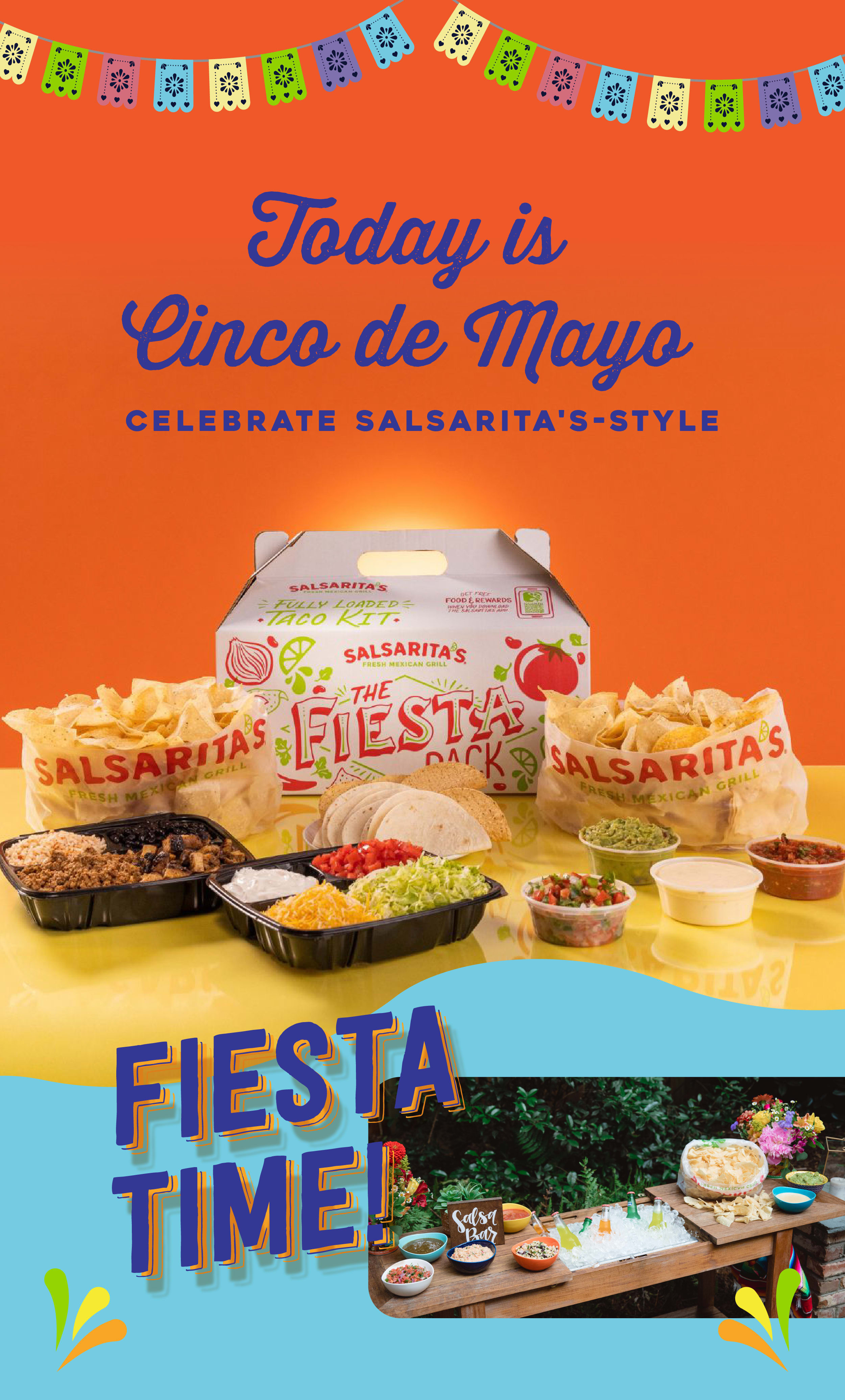 Salsarita's Fresh Mexican Grill Cinco de Mayo Get Salsarita Fiesta Pack for Cinco De Mayo