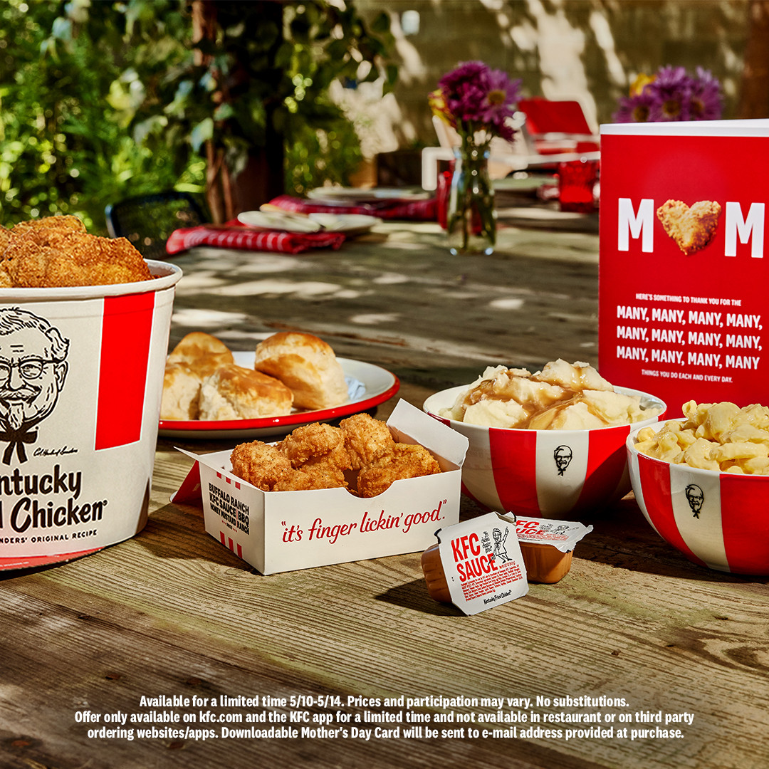 KFC Mothers Day [Mother's Day] Get FREE 12 Pc Nuggets and Downloadable Card